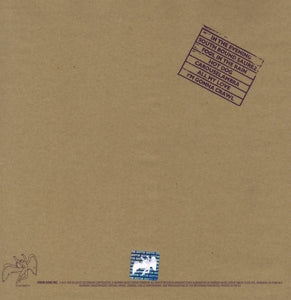 In Through the Out Door - .. Out Door - Back Cover