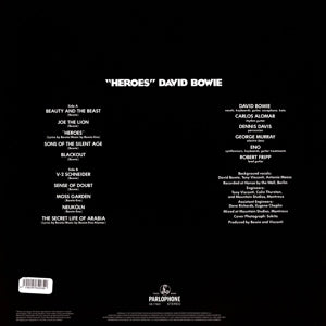 Heroes - 180gr. - Back Cover