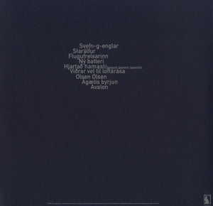 Agaetis Byrjun - 180gr. - Back Cover