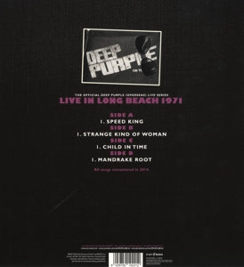 Long Beach 1971 - Recorded July 30th 1971 At Long Beach Arena California - Back Cover