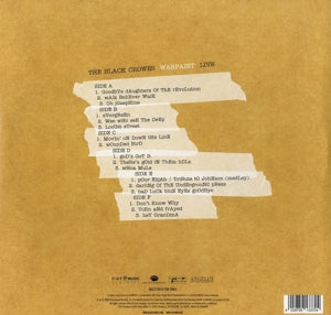 Warpaint Live - Back Cover