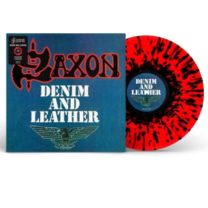 Denim and Leather - .. Leather / 2009 Remaster/ Red & Black Splatter Vinyl - Cover