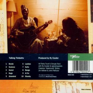 Talking Timbuktu - Feat. Ry Cooder - Back Cover