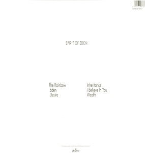 Spirit of Eden - Lp + Dvd - Back Cover