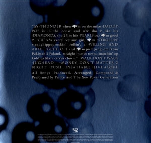 Diamonds and Pearls - .. Pearls / 180gr. Black Vinyl 2lp - Back Cover