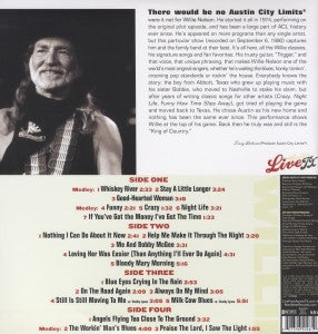 Live From Austin, Tx - Back Cover