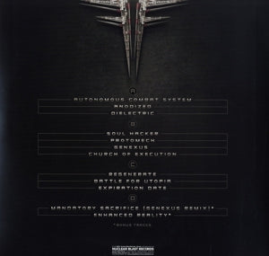 Genexus - Crystal Clear With Black White Splatter Vinyl - Back Cover