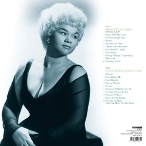 Miss Etta James/Etta Sings Standards - .. Sings Standards Incl. Her 50's and 60's R&B Singles - Back Cover